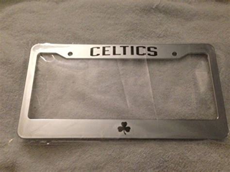 Boston Celtics Basketball Chrome License Plate Frame