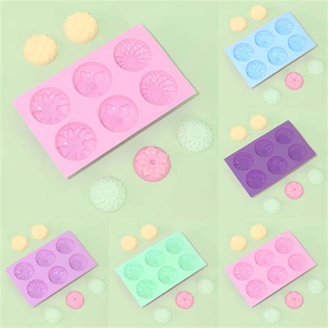 Silicone Finger Biscuit Mold Silicone Cake Molds 6 Even Round 3 Kinds