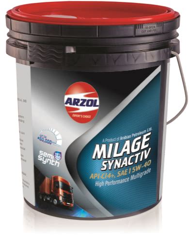 Arzol Milage Synactiv Engine Oil Pack Size Ltr Ltr Ltr At