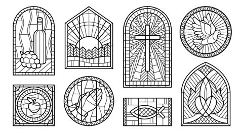 Stained Glass Royalty Free Vector Image Vectorstock