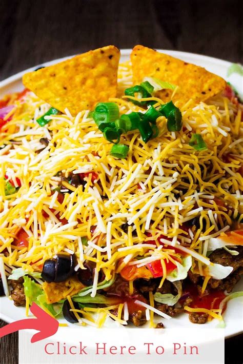 Catalina Layered Taco Salad Simple Dorito Taco Salad