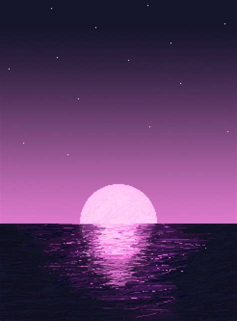 The Best 18 Pixel Art Sunset Ah Background