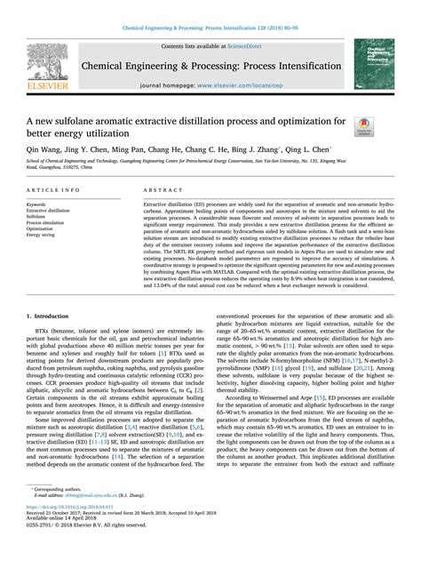Solution Extractive Distillation Studypool