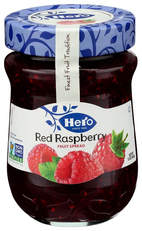 Hero Premium Fruit Spreads Raspberry 12 Oz Walmart