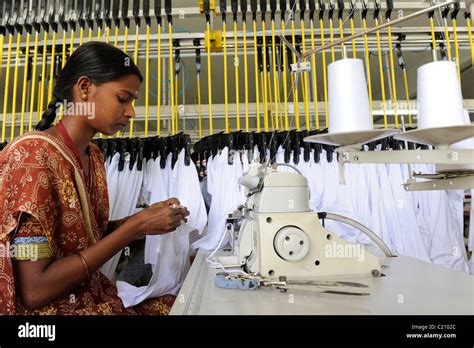 India Tamil Nadu Tirupur Women Work In Fair Trade Textile Factory