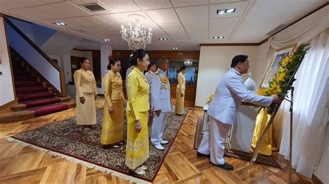 The Royal Thai Embassy In Madrid Orgarnized A Ceremony On The Occasion Of His Majesty King