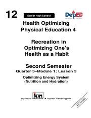 Hope Q Mod L Las Pdf Health Optimizing Physical