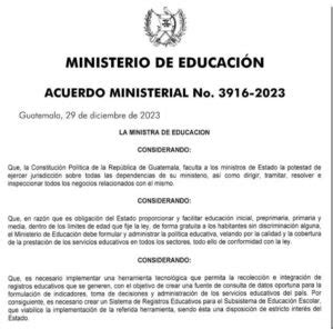 Acuerdo Ministerial Fortalece Sistema De Registros Educativos Sire