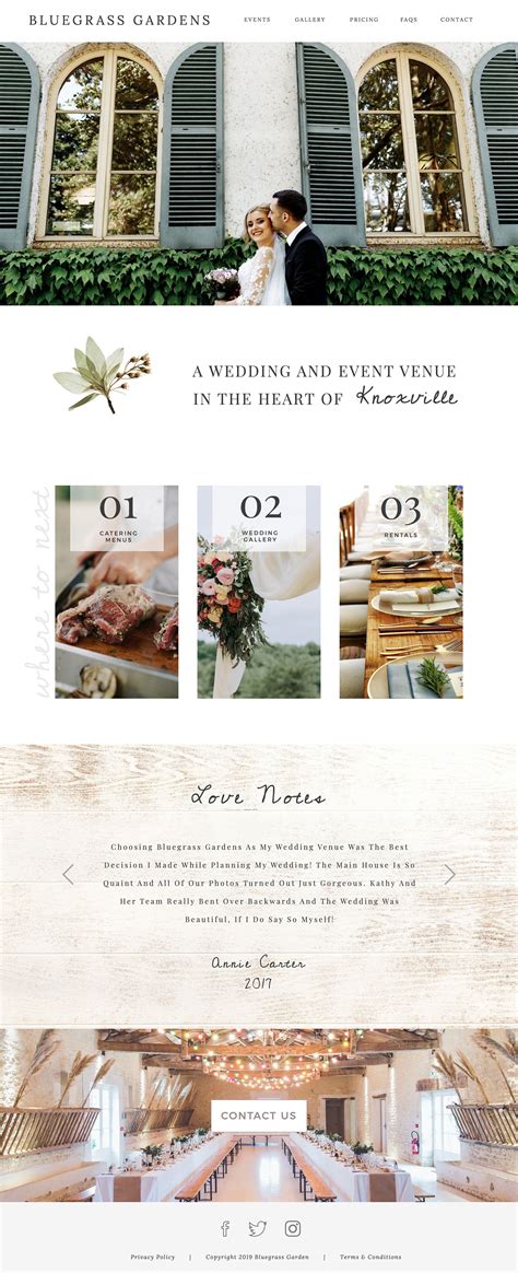 Wedding Venue Website Template