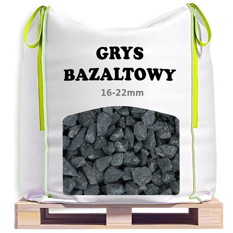 Czarny Kamienie Grafitowy Bazalt Kg Big Bag Dekoracyjne Ozdobne