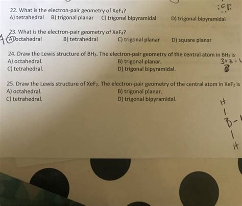 (Get Answer) - 22. What Is The Electron-Pair Geometry Of XeF4? A) Tetrahedral B)...| Transtutors