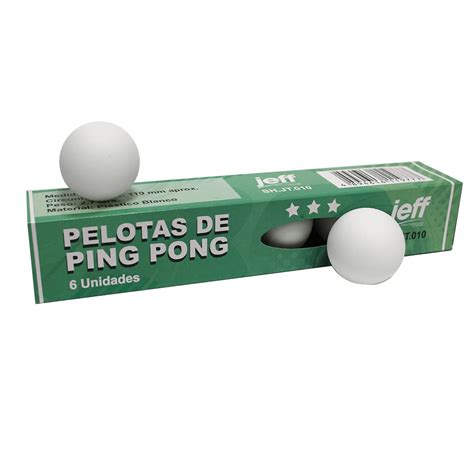 Pelotas De Ping Pong 40mm Caja X 6 Unidades Comsucre Online