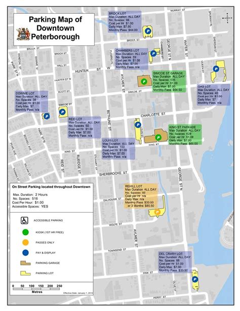 Peterborough Car Parks Map