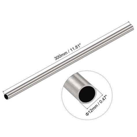 Tuyau Tube Acier inoxydable 304 SOURCING MAP 12mm Diamètre extérieur