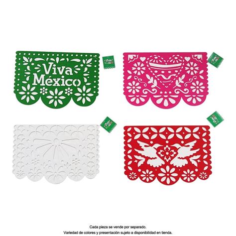 Papel Picado Prichos Fiestas Patrias Varios Modelos 1 Pieza Walmart