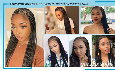 Amazon Esnccur X Hd Lace Front Braided Wigs Cornrow Box