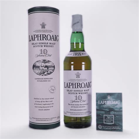 Laphroaig 10 Year Old Islay Single Malt Scotch Whisky 70cl Wine Art