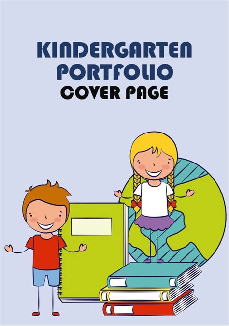 5+ Free Kindergarten Portfolio Cover Page Template Design In MS Word 4 ...