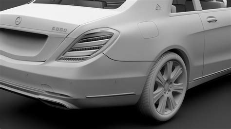 Mercedes Maybach S 650 Pullman Guard VV222 2019 г 3D Модель 129 ma