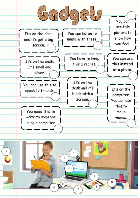 Gadgets 1 Worksheet Quizalize