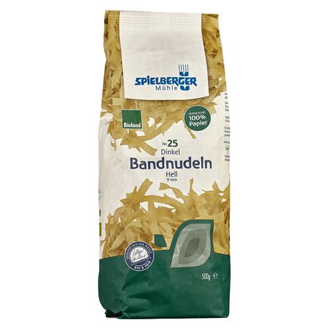 Bio Dinkel Bandnudeln Hell Von Spielberger Bei Greenist De