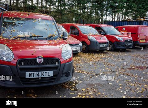 Rows Of Royal Mail Delivery Vans Oct22 Stock Photo Alamy