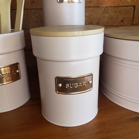 Conjunto De Latas Mantimentos Nude Ros Pe As Elo