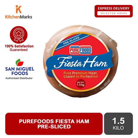 Purefoods Fiesta Ham Pre Sliced 1 5kg Express Delivery Lazada PH