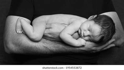 Naked New Born Baby Sleeping His Stock Photo Shutterstock