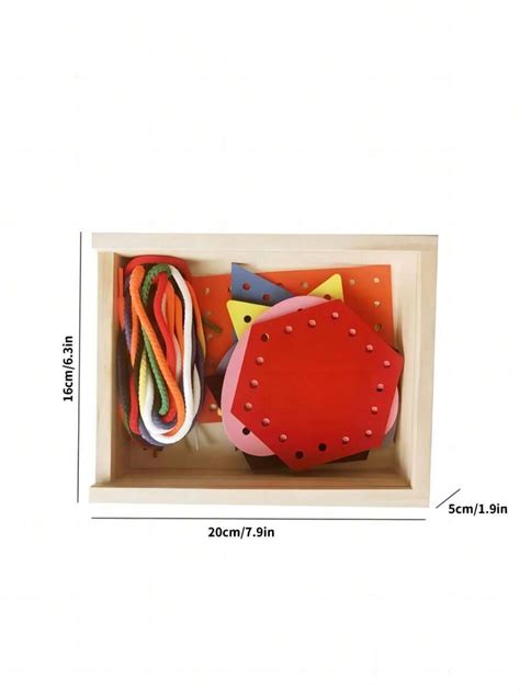 7 Pcs Lacing Cards Lacing Shapes Educational And Learning Montessori