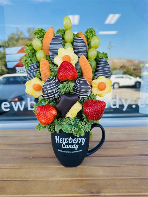 Small Chocolate Dipped Fruit Arrangement Newberry Candy