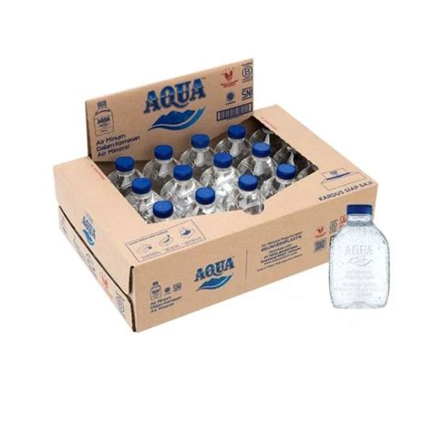 12 Botol Aqua Cube Air Mineral 220 Ml Lazada Indonesia