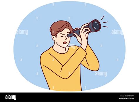 Amateur Astronomer Stock Vector Images Alamy