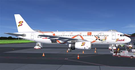 Pk Bkf Airbus A Batik Air Indonesia White Bni Mobile