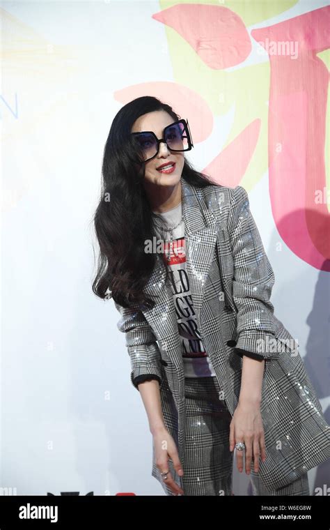 Chinese Actress Fan Bingbing Attends A Release Event For Her Glasses