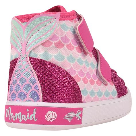 Atacado Tênis Casual Fashion Infantil Menina Pink Sereia Caixa 12