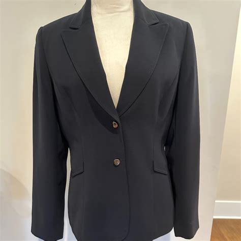 Tahari Jackets Coats Tahari Arthur S Levine Navy Suit Jacket Size