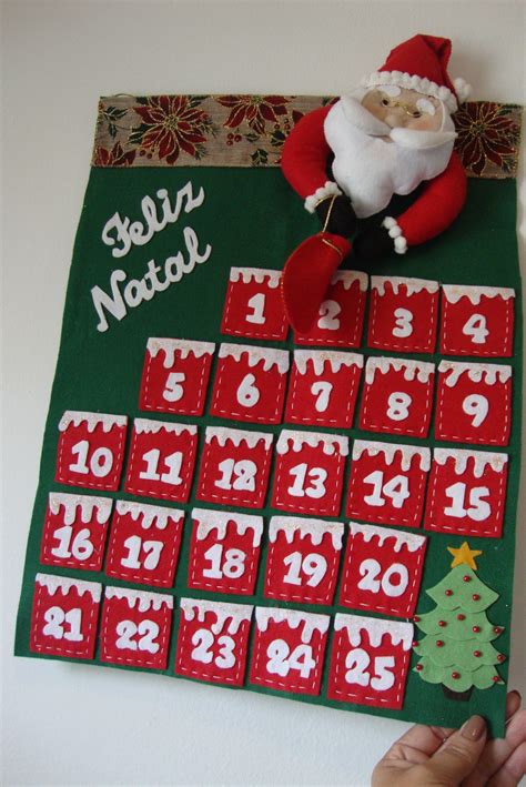 CALENDÁRIO CONTAGEM REGRESSIVA NATAL Ateliê Artes By Fatinha Elo7