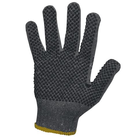 Poly D Poly Cotton Glove With PVC Dots Pro Val