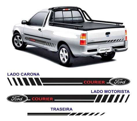 Faixa Lateral E Traseira Ford Courier Adesivos Acessorios ARTE DRIVE