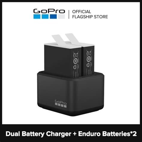 GoPro Go Pro Hero12 11 10 9 Dual Battery Charger 2 Enduro Batteries