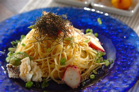 ハモの冷製明太子パスタレシピ・作り方 E・レシピ