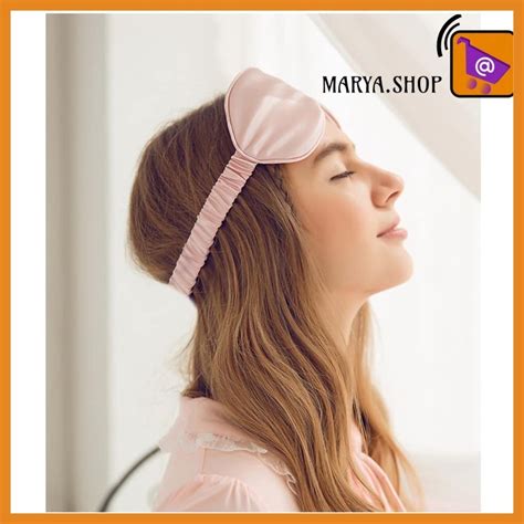 ๑ MARYA SHOP 3D Silk Mask Natural Sleeping Eye Mask Eyeshade Cover