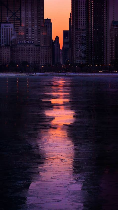 Chicago Sunset Wallpapers Hd Wallpapers Id 13351