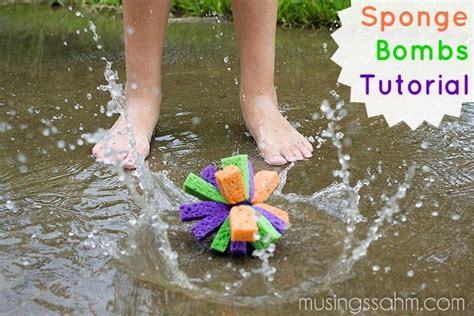 Reusable DIY Sponge Water Bombs For Endless Fun