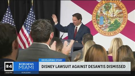 Disneys Free Speech Lawsuit Against Gov Ron Desantis Dismissed But Second Lawsuit Still