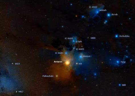 Antares α Sco Star System Size Name Constellation Star Facts