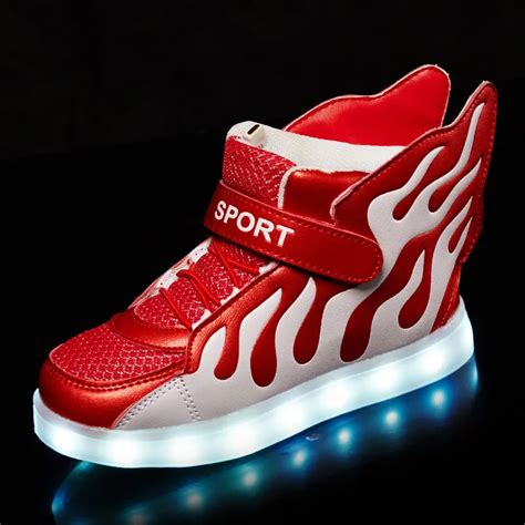 2016 new cute children shoes LED light shoes kids sneaker shoes light ...