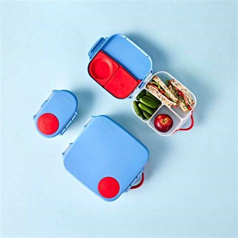 B Box Lunchbox Dla Dzieci Do Szkoły Szczelna Mini śniadaniówka Z Przegródkami Blue Blaze