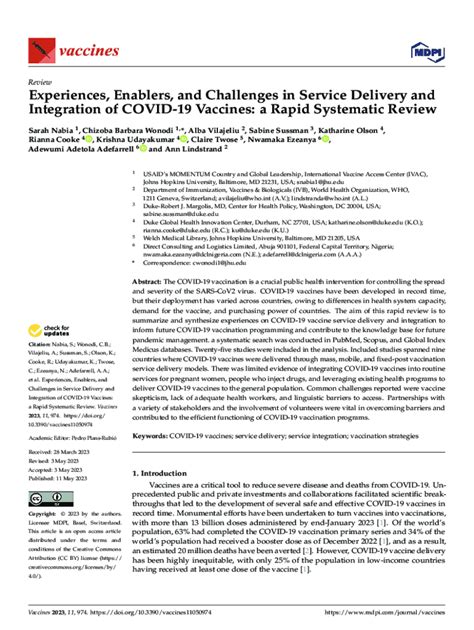 Fillable Online Experiences Enablers And Challenges In Service